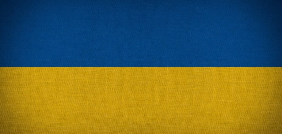 Flagge Ukraine Blau Gelb 
