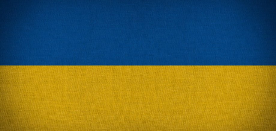 Flagge Ukraine Blau Gelb 