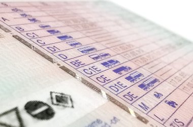 Nahaufnahme von einem deutschen Führerschein