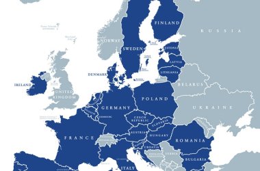 Karte der Europäischen Union