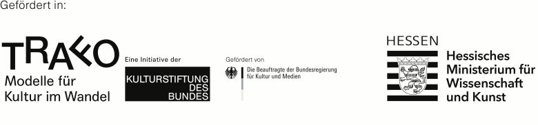 Logos von Trafo, Hessisches Ministerium für Wissenschaft und Kunst, Kulturstiftung des Bundes