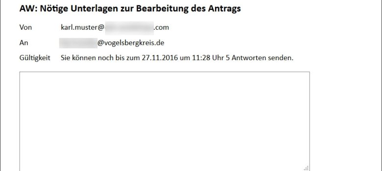 Nutzen des Antwortformulares Nutzen des Antwortformulares