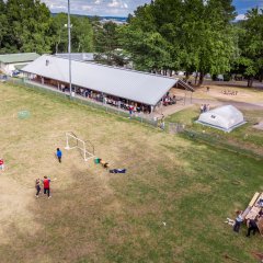 Luftaufnahme Sportplatz Kreisjugendheim
