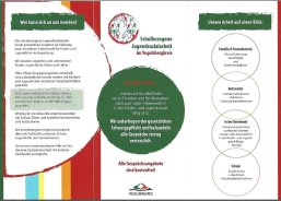 Flyer schulbezogene Sozialarbeit Flyer schulbezogene Sozialarbeit