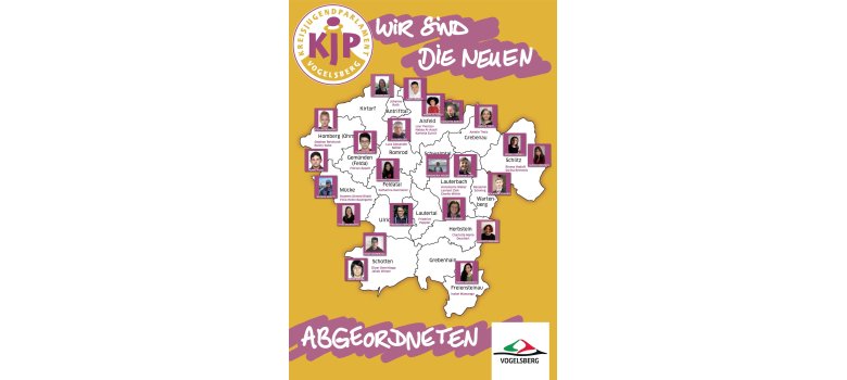 Die Aktuellen Abgeordneten des Kreisjugendparlamentes der Städte und Gemeinden des Vogelsbergkreises.