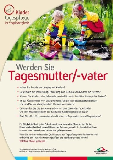 Tagesmutter/-vater werden