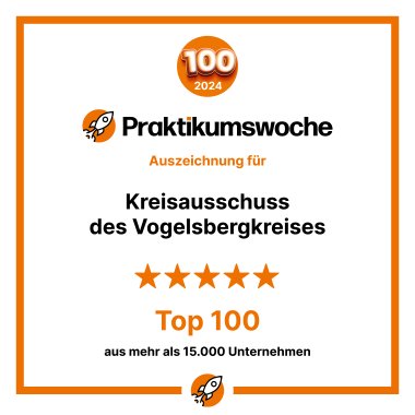 Auszeichnung als eins der 100 Top Praktikumsunternehmen.