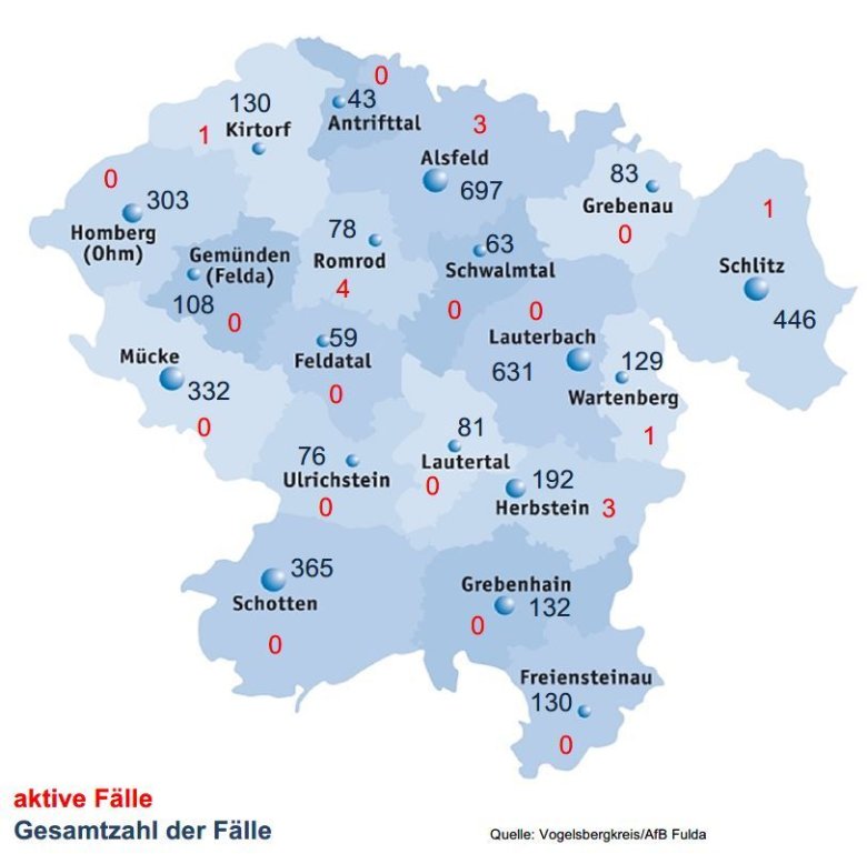 Corona-Update Übersichtskarte 4. August 2021