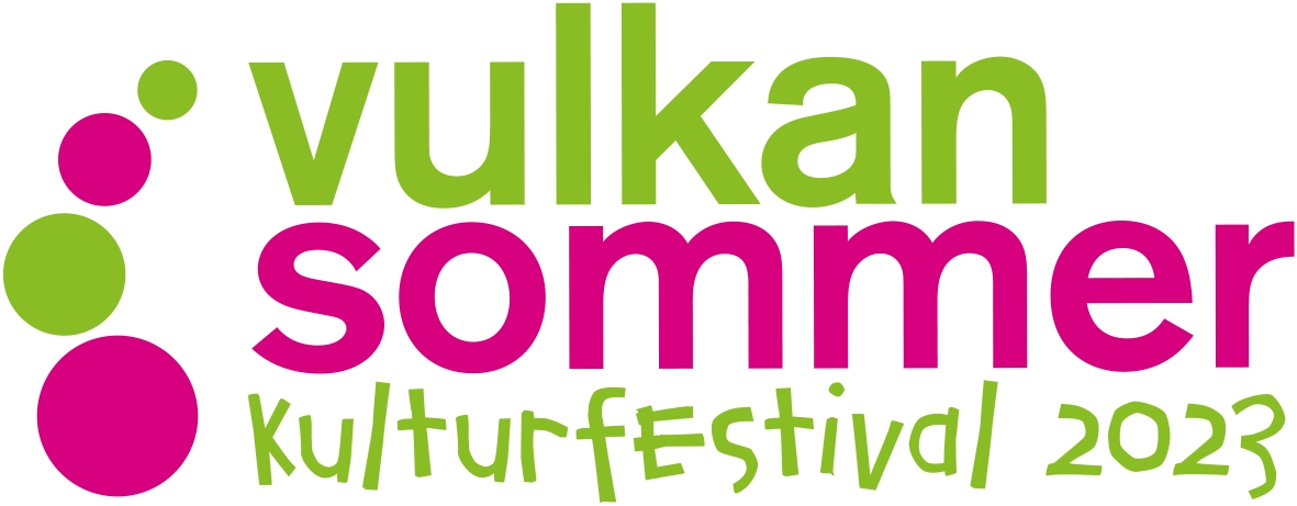 Logo mit der Aufschrift: Vulkan Sommer Kulturfestival 2023