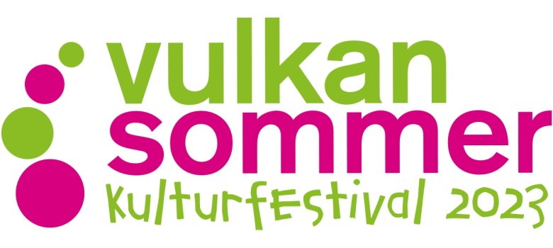 Logo mit der Aufschrift: Vulkan Sommer Kulturfestival 2023
