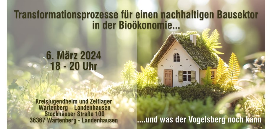 Tranformationsprozesse für einen nachhaltigen Bausektor in der Bioökonomie