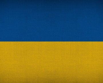 Flagge Ukraine Blau Gelb 