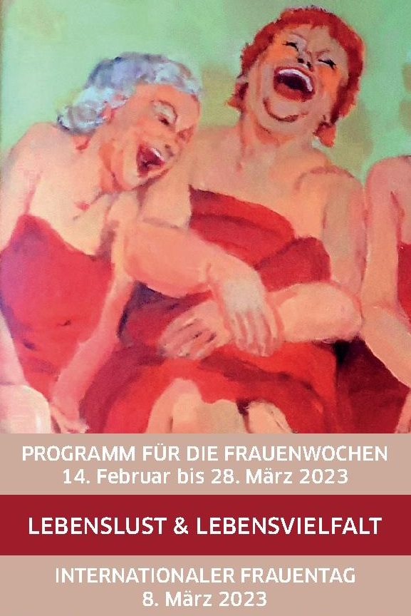 Cover Programmheft Frauenwochen 2023