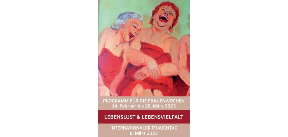 Cover Programmheft Frauenwochen 2023