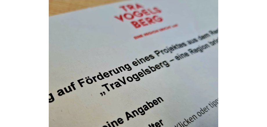 Symbolbild eines Förderantrages. 