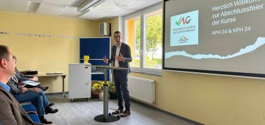 Erster Kreisbeigeordneter und Sozialdezernent Patrick Krug bei seinem Grußwort.