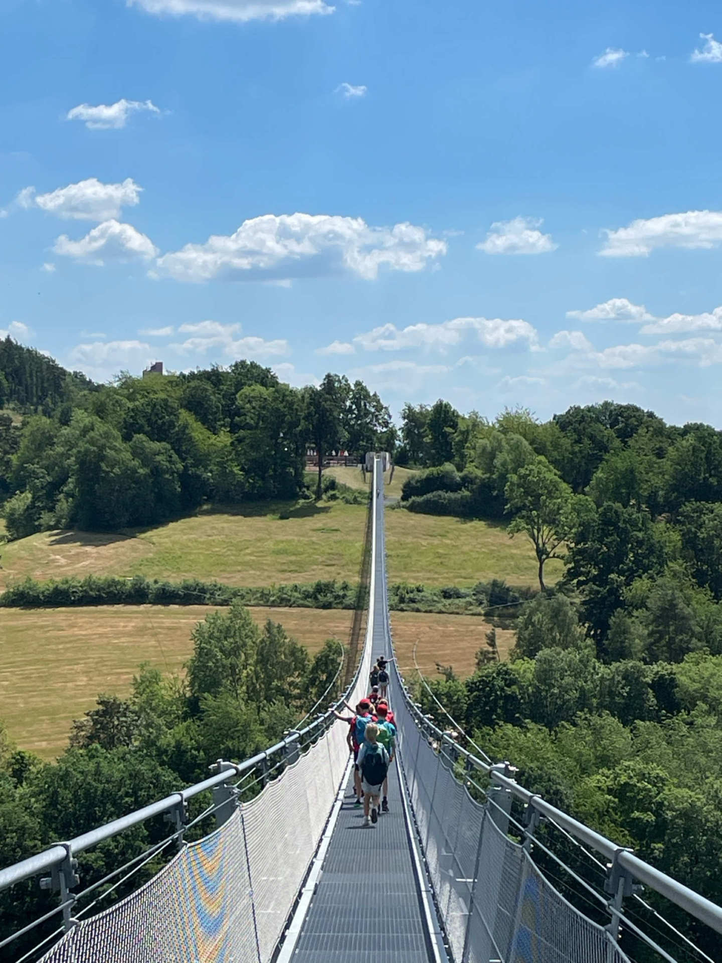 Das ist Mut gefragt: die Gruppe auf dem Highwalk in Rotenburg.