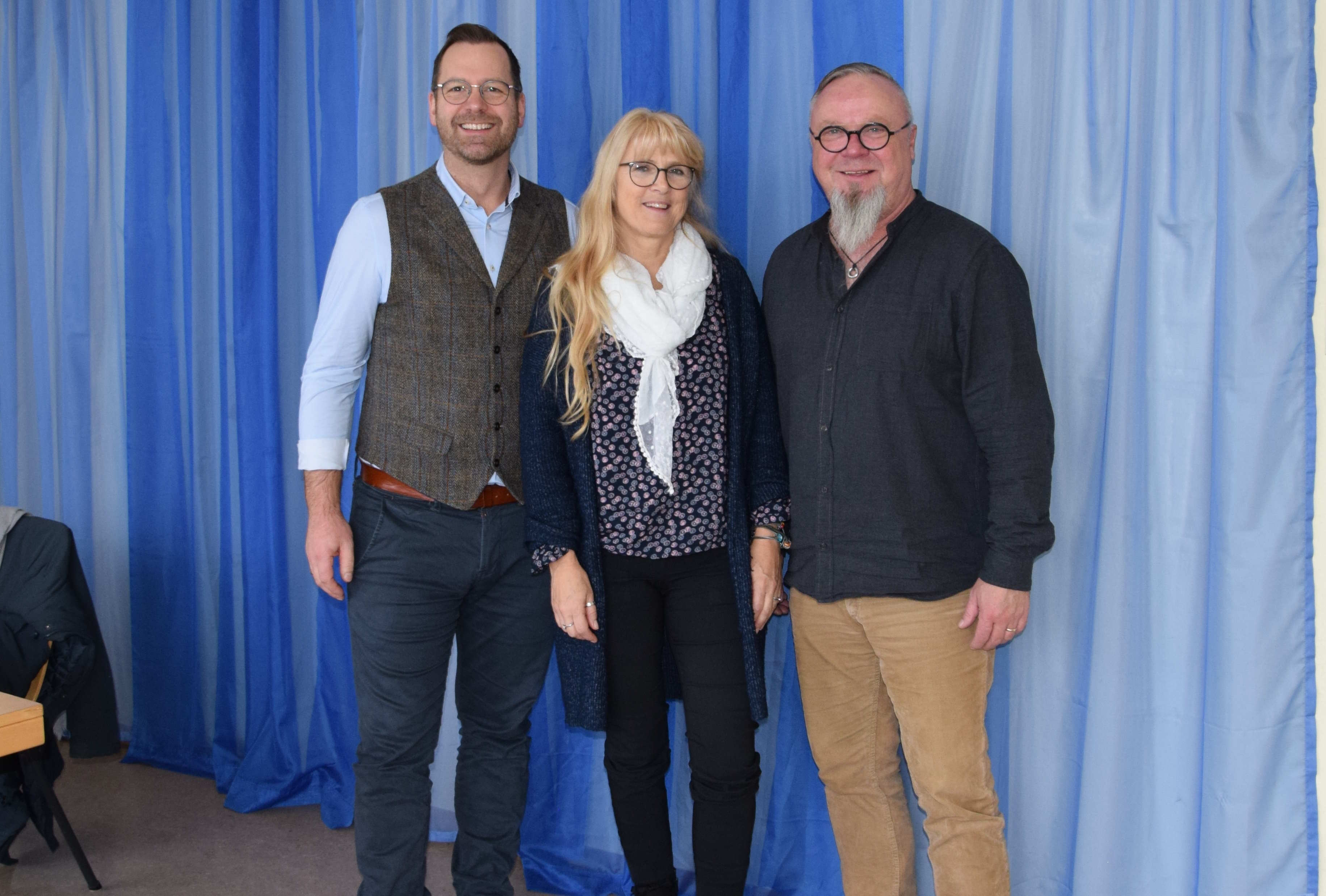 Die neue Führungsspitze der AG 78: Geschäftsführer Peter Pfeiffer (von rechts), Leiter des Beratungszentrums Vogelsbergkreis, gemeinsam mit der ersten Vorsitzenden Conny Seim-Eichenauer und ihrem Stellvertreter Christian Kornmann. 