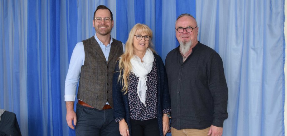 Die neue Führungsspitze der AG 78: Geschäftsführer Peter Pfeiffer (von rechts), Leiter des Beratungszentrums Vogelsbergkreis, gemeinsam mit der ersten Vorsitzenden Conny Seim-Eichenauer und ihrem Stellvertreter Christian Kornmann. 
