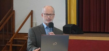 Reinhard Spengler, Deutscher Wetterdienst Abteilung Agrarmeteorologie, warf einen Blick auf die Witterung im Anbaujahr 2023/2024.